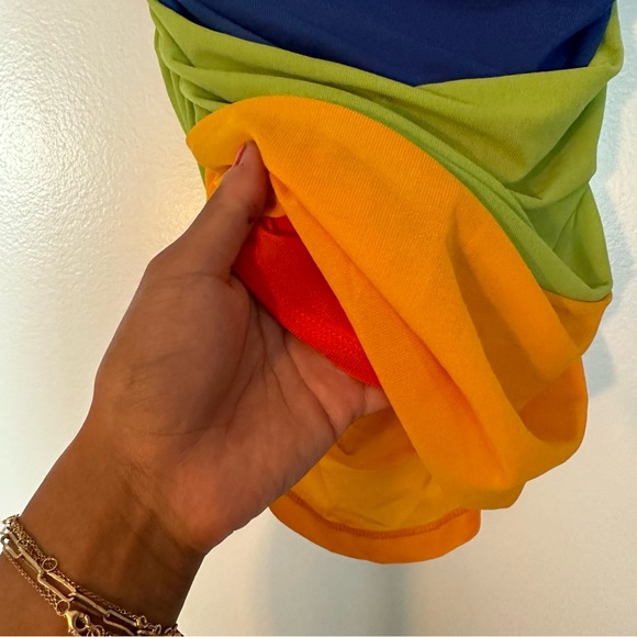 NWOT Simon Miller Mesh Daso Tank Top in Color Block Trio - Picture 6 of 14